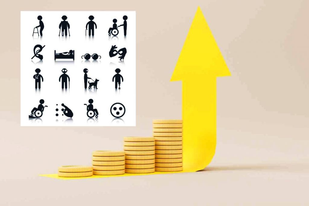 di quanto aumentano le pensioni d'invalidità 